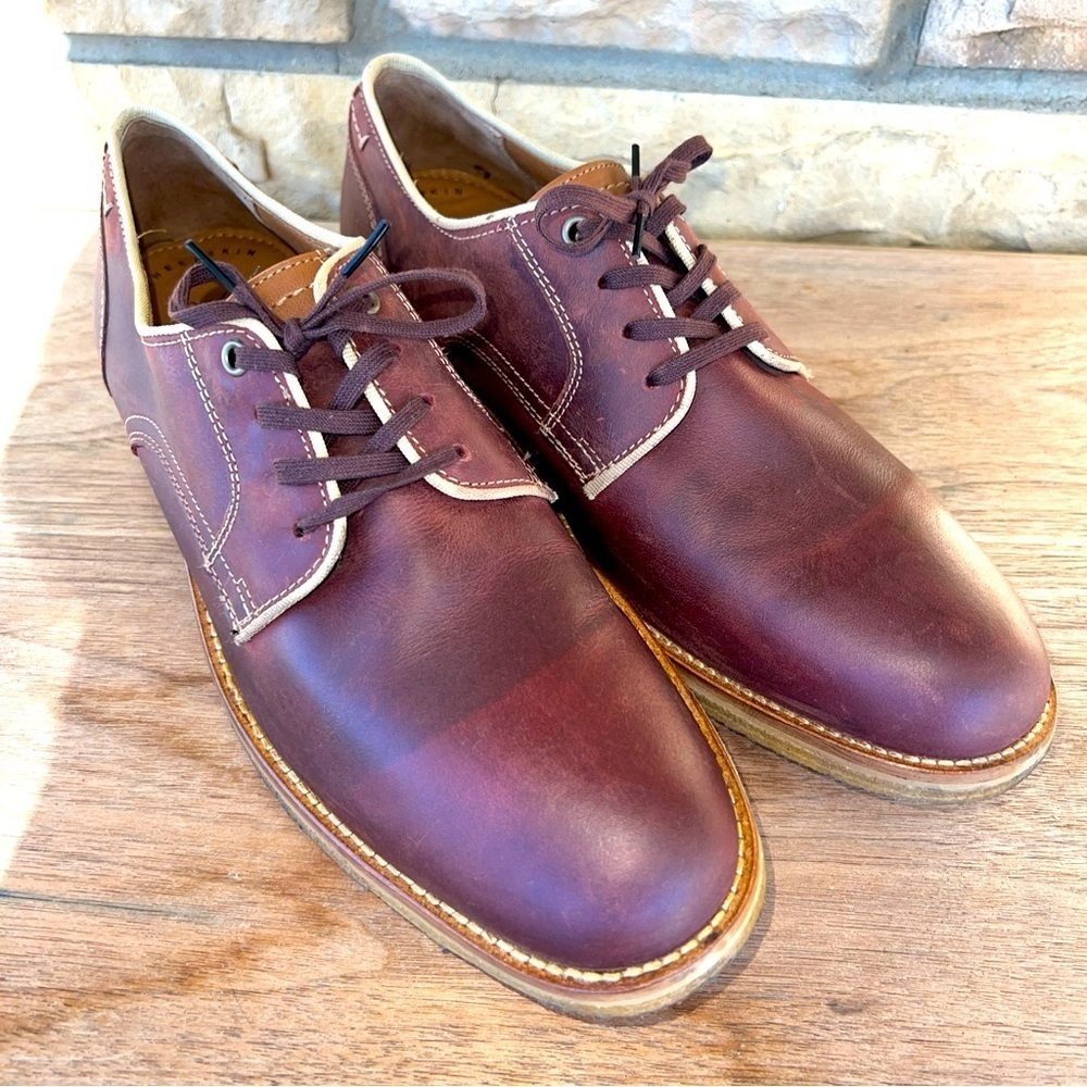 J&M 1850 Howell Mens Brown Sheepskin Oxford Johnston & Murphy Size 8.5M